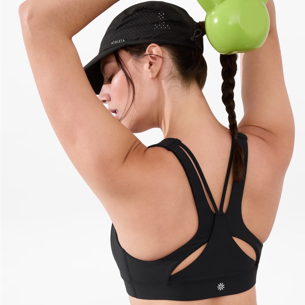Athleta Black Flex Spacer Sports Bra A-C
